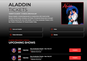 Aladdin Musical NYC