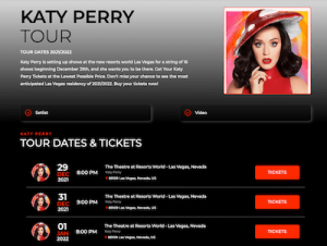 Katy Perry Tour